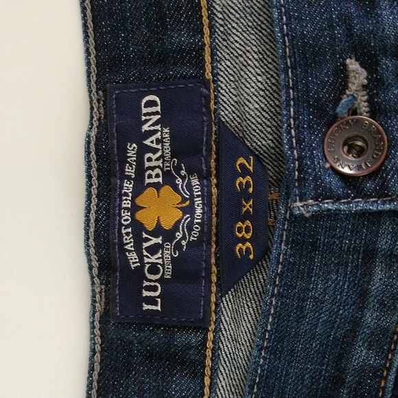 Lucky Brand Jeans 165 Straight Men's Size 38x32 - Very Nice Jeans - Picture 7 of 15